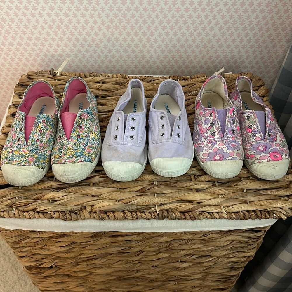 Hampton Canvas Floral Slip-On Sneakers - 3 Pairs!